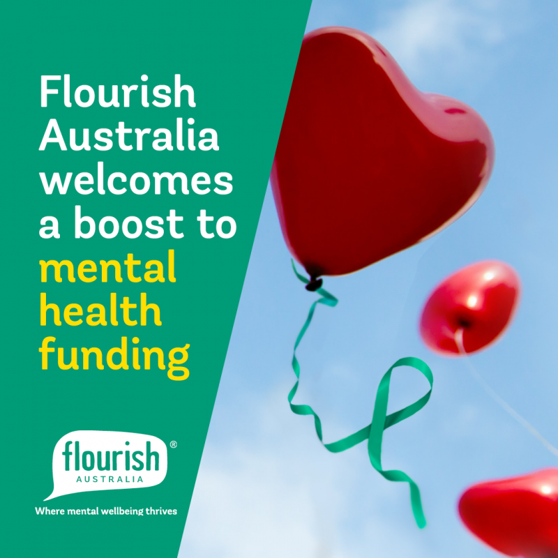 Flourish Australia welcomes a boost to mental health funding