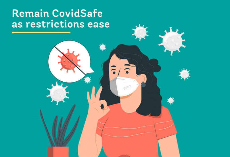 Remain CovidSafe as restrictions ease