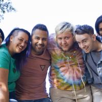 Six people smiling at the camera