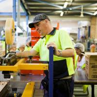 a man working in factory