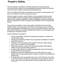 Statement of commitment tot children and young people's safety