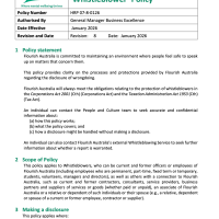 Protected Disclosure ‘Whistleblower’ Policy